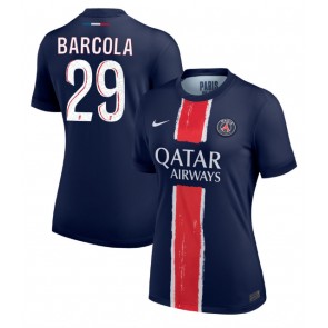 Paris Saint-Germain Bradley Barcola #29 Hjemmebanetrøje Dame 2024-25 Kort ærmer